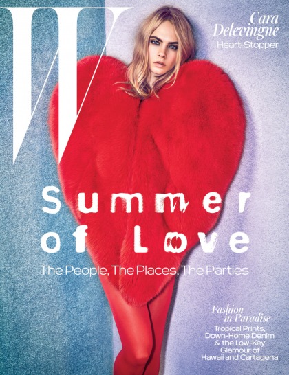 Cara Delevingne covers W Mag: 'My earliest memory is of cutting myself'