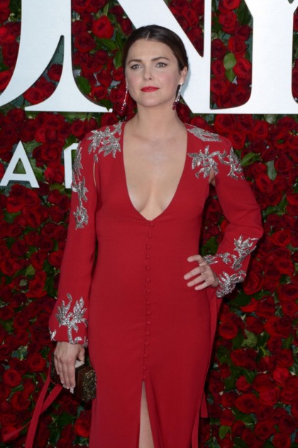 Keri Russell in Monique Lhuillier at the Tony Awards: striking or fug?