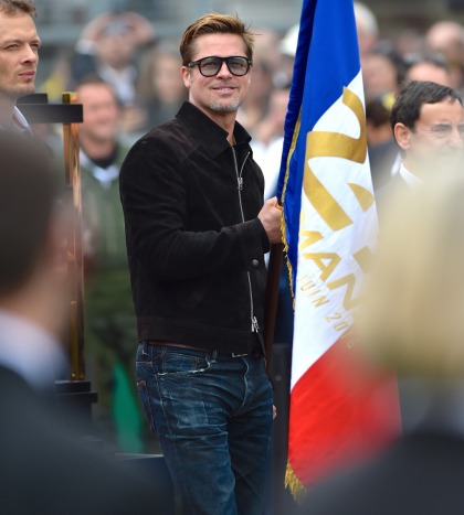 Brad Pitt looked really great at Le Mans in France this weekend, right?