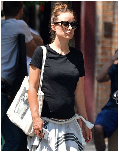 Pregnant Olivia Wilde Busting Out More Than Ever Pregnant Olivia Wilde Busting Out More Than Ever