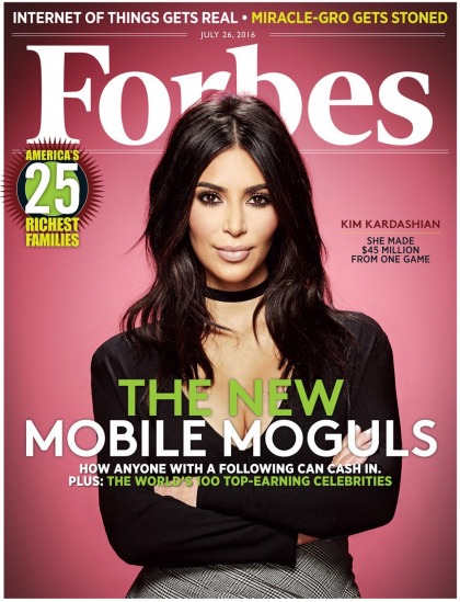 Kim Kardashian covers Forbes: 'I became really intrigued with the tech world'