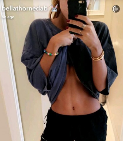 Bella Thorne's Underboob On Snapchat