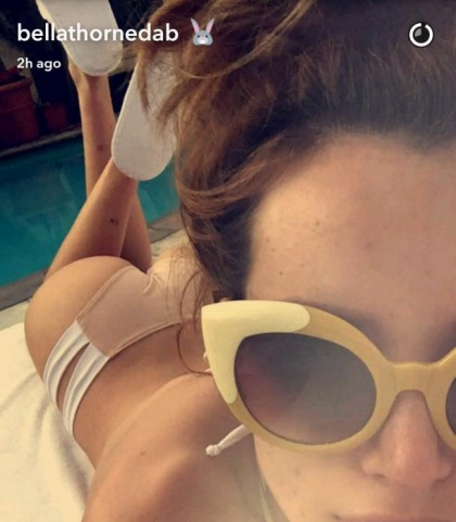 Bella Thorne Bikini Booty Snaps