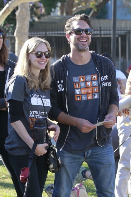 Amanda Seyfried is pregnant with her first child, with fiance Thomas Sadoski