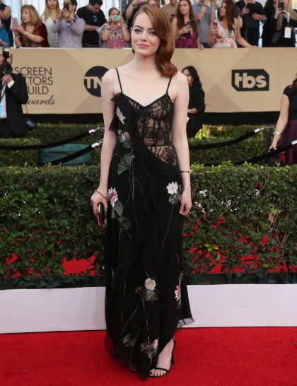 Emma Stone in Alexander McQueen at the SAGs: stunning or meh?