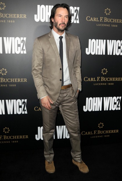 Keanu Reeves at the 'John Wick 2' premiere: ageless or carefully worn'