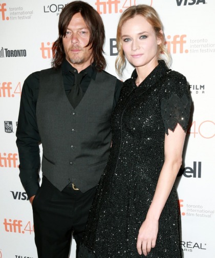Diane Kruger & Norman Reedus sucked face in a series of bars this week