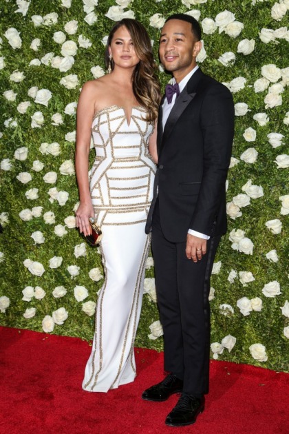 Chrissy Teigen in Pamella Roland at the Tony Awards: decent for her?
