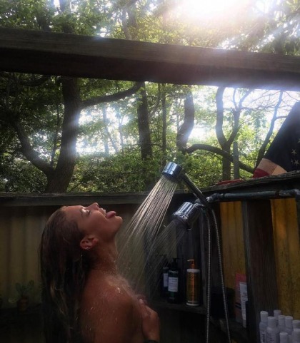 Nina Agdal's Naughty Shower For The 4th Of July