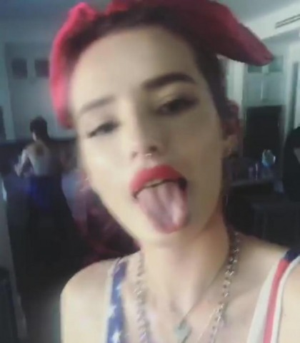 Bella Thorne Work Her Tongue Good For The USA
