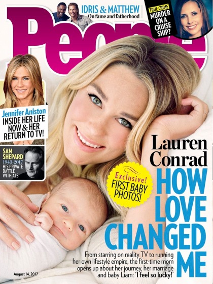 Lauren Conrad debuts blue-eyed baby Liam on this week's People cover