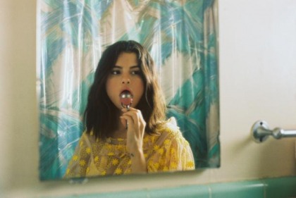Selena Gomez's Arty Tongue Shoot