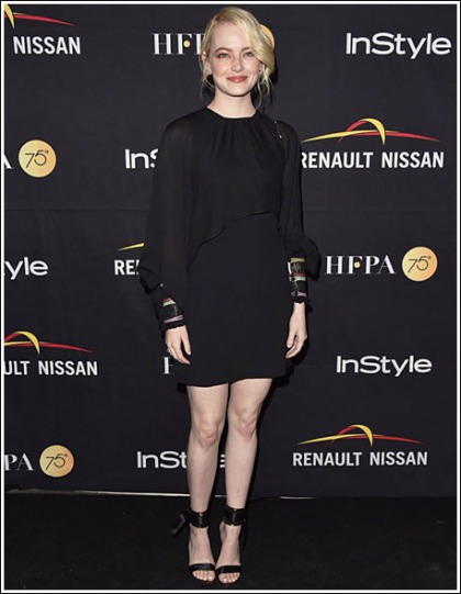 Emma Stone Goes Blonde And Shows Off Her Sexy Little Legs Emma Stone Goes Blonde And Shows Off Her Sexy Little Legs