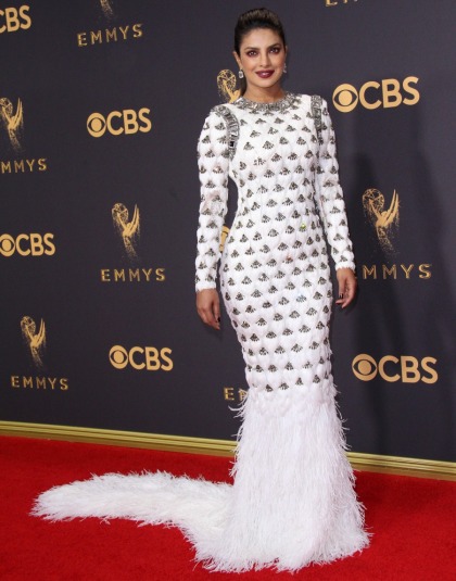 Priyanka Chopra in quilted Balmain: one of the worst looks of the Emmys?