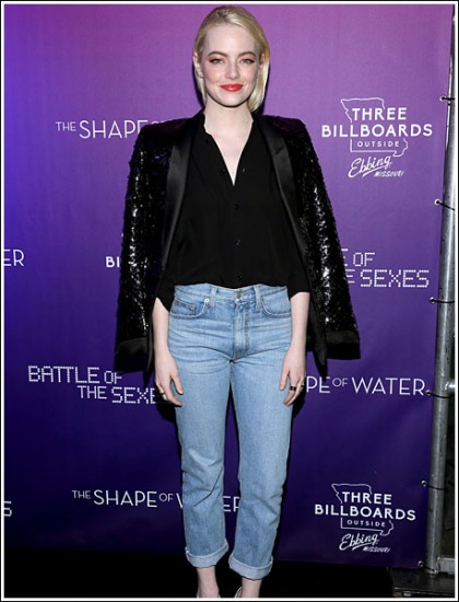 The Blonde/Hotter Version Of Emma Stone Gets Leggy In Tight Jeans The Blonde/Hotter Version Of Emma Stone Gets Leggy In Tight Jeans