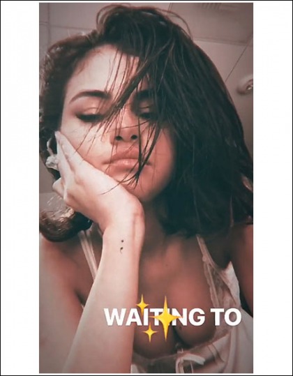 Selena Gomez Drops Some Huge Braless Cleavage Action Selena Gomez Drops Some Huge Braless Cleavage Action