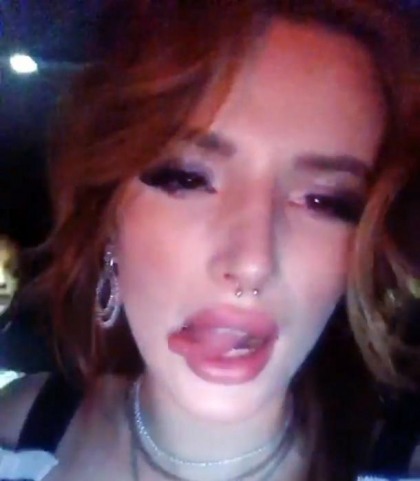 Bella Thorne's Tongue Game Continues