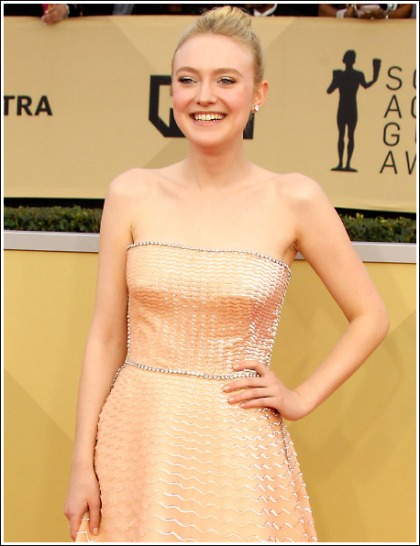 Dakota Fanning Unleashes Some Braless Chest Action Dakota Fanning Unleashes Some Braless Chest Action