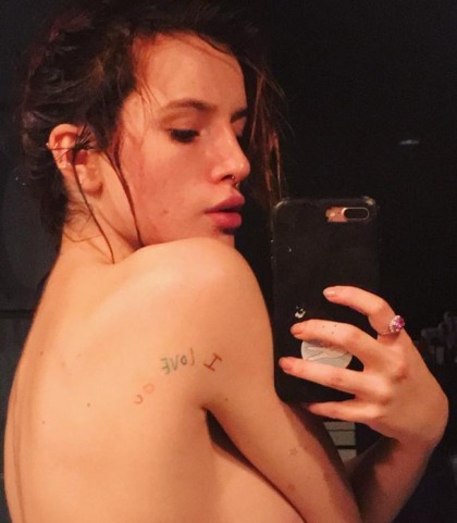 Bella Thorne Is Topless And Looks Like She Could Use A Bath