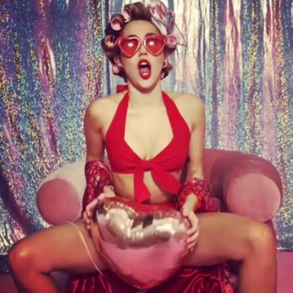 Miley Cyrus Does Valentine's Day