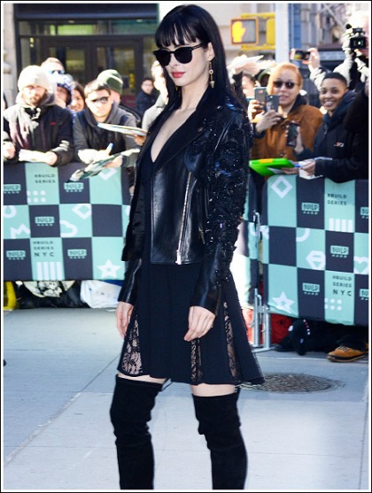 Krysten Ritter Gets Leggy In Naughty Thigh-High Boots Krysten Ritter Gets Leggy In Naughty Thigh-High Boots