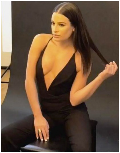 Lea Michele Unleashes A Ton Of Her Braless Cleavage Lea Michele Unleashes A Ton Of Her Braless Cleavage