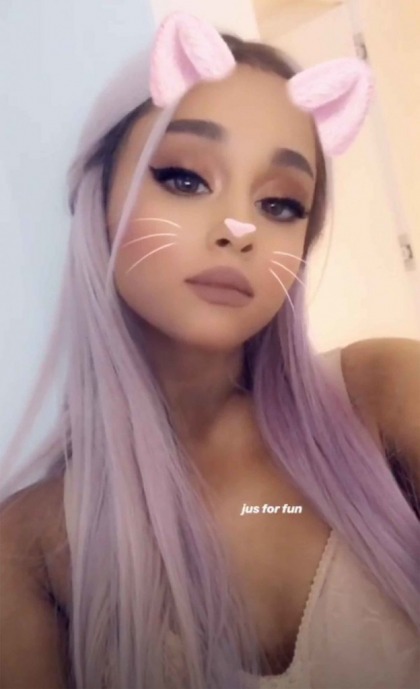 Ariana Grande dyed her hair lavender ' for her wedding'