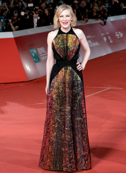 Cate Blanchett in Maison Margiela at the Rome Film Festival: fun drama?