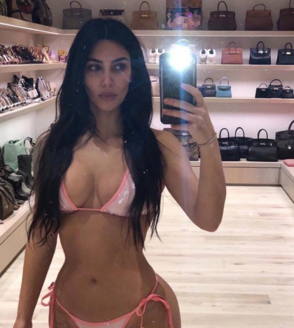 Porn Star Kim Kardashian Takes A Selfie