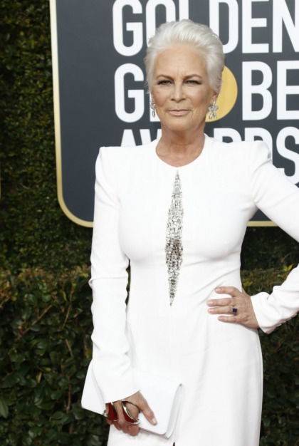 Jamie Lee Curtis calls out the Fiji Water girl for photobombing without permission Jamie Lee Curtis calls out the Fiji Water girl for photobombing without permission
