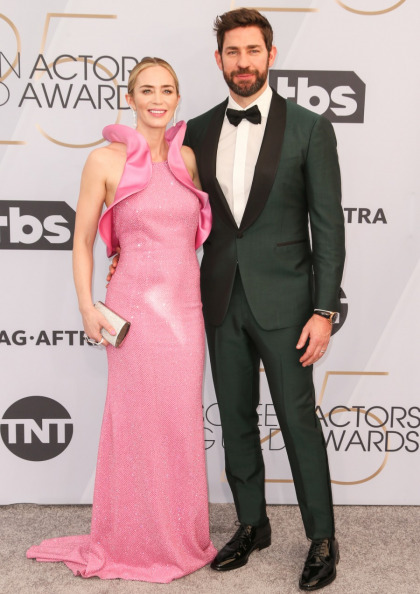 Emily Blunt in Michael Kors at the SAG Awards: Pepto-pink disaster?