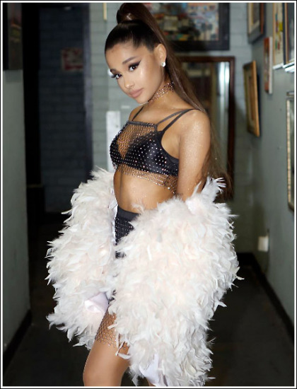 Ariana Grande Busting Out In A Kinky Bra/Costume Ariana Grande Busting Out In A Kinky Bra/Costume