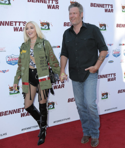Gwen Stefani & Blake Shelton had a date night at the 'Bennett's War' premiere