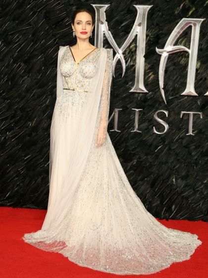 Angelina Jolie in Ralph and Russo at the UK 'Maleficent' premiere: stunning'