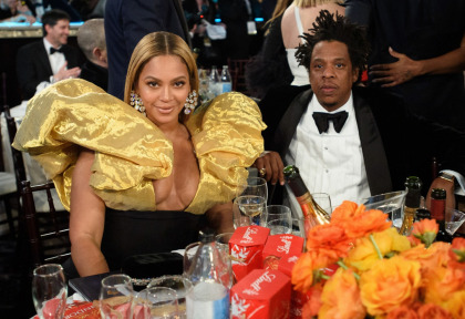 Beyonce & Jay-Z arrived late to the Globes, but they brought their own booze