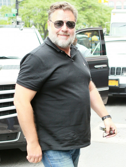 Russell Crowe is hiding out until he loses weight, he's 'embarrassed' at his weight gain