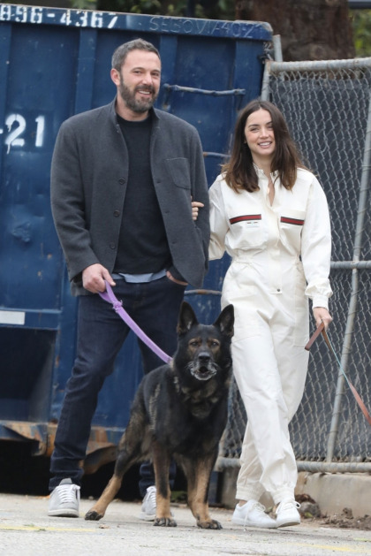 Ana de Armas dressed like a Ghostbuster for a walk with Ben Affleck on Easter