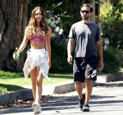 Tobey Maguire, 44, and girlfriend Tatiana Dieteman, 27, went for a walk in LA