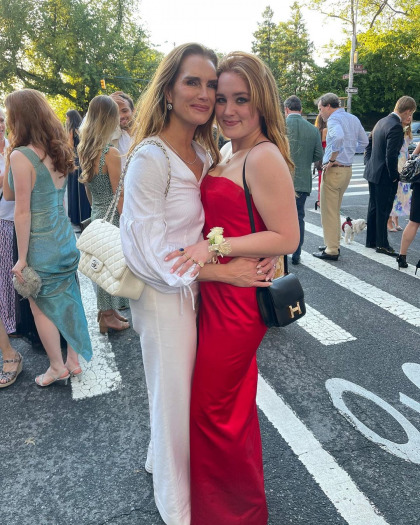 Brooke Shields's daughter wore her 1998 Golden Globes dress to the prom