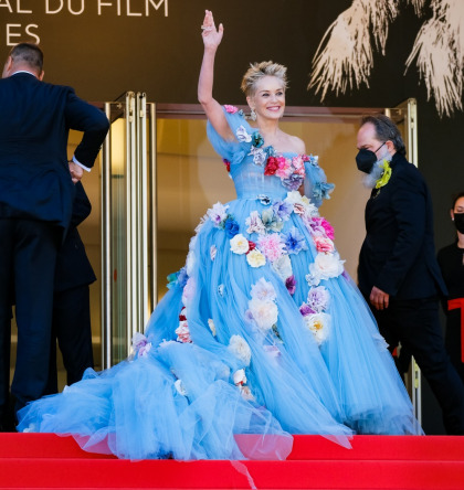 Sharon Stone wore a giant Dolce & Gabbana ballgown in Cannes: yikes or okay?