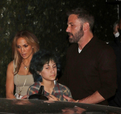 Jennifer Lopez, Ben Affleck & Emme Anthony had dinner at Craig's last night