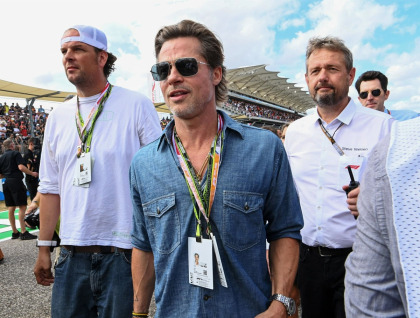 Brad Pitt went to the Formula 1 Grand Prix in Austin & brushed off Martin Brundle