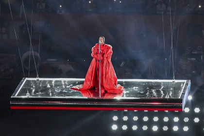 Pregnant Rihanna delivered a memorable, if low-energy, Halftime performance