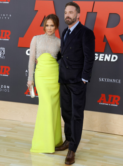 Jennifer Lopez wore Antonio Grimaldi to her husband's 'Air' premiere