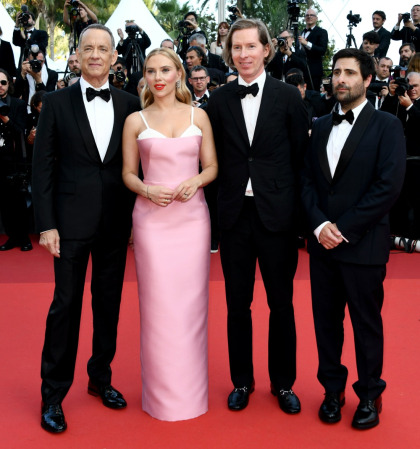 Scarlett Johansson wore a pink Prada at the Cannes 'Asteroid City' premiere