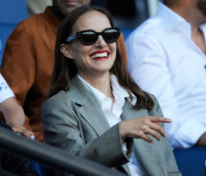 Natalie Portman stepped out solo at the Paris Saint-Germain match on Saturday