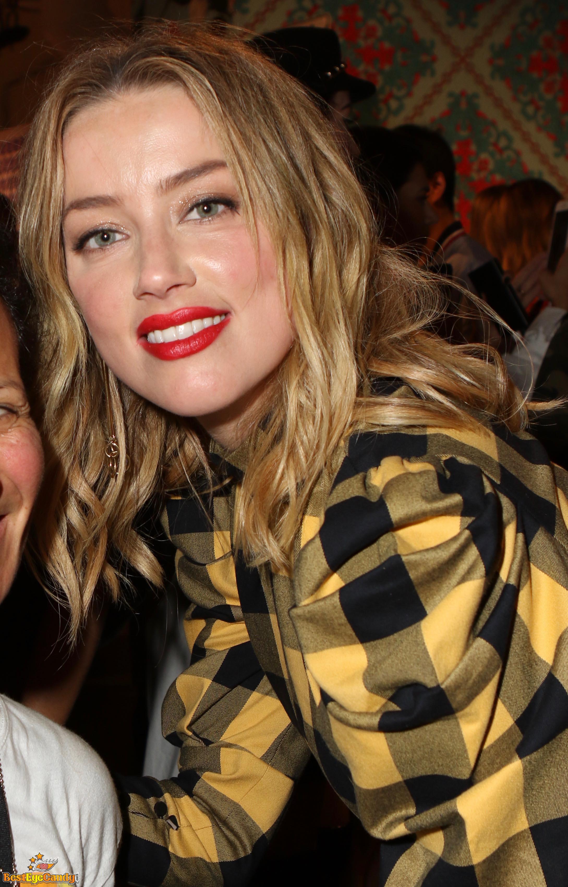 Amber Heard at Alice Olivia by Stacey Bendet Show at New York Fashion ...